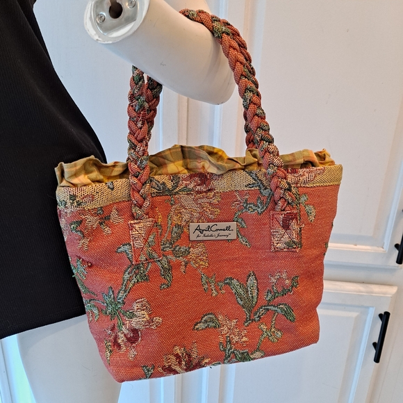 April Cornell Red Floral Tapestry Tote - Picture 1 of 10